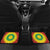 Lithuania Christmas Tie Dye Car Mats Skeleton Basketball Slam Dunk Santa Hat - Wonder Print Shop