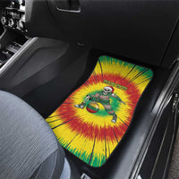 Lithuania Christmas Tie Dye Car Mats Skeleton Basketball Slam Dunk Santa Hat - Wonder Print Shop