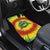 Lithuania Christmas Tie Dye Car Mats Skeleton Basketball Slam Dunk Santa Hat - Wonder Print Shop