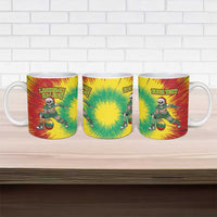 Lithuania Christmas Tie Dye Ceramic Mug Skeleton Basketball Slam Dunk Santa Hat - Wonder Print Shop