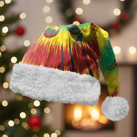 Personalized Lithuania Christmas Tie Dye Christmas Santa Hat Skeleton Basketball Slam Dunk Santa Hat - Wonder Print Shop