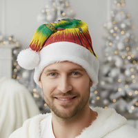 Personalized Lithuania Christmas Tie Dye Christmas Santa Hat Skeleton Basketball Slam Dunk Santa Hat - Wonder Print Shop