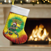 Personalized Lithuania Christmas Tie Dye Christmas Stocking Skeleton Basketball Slam Dunk Santa Hat - Wonder Print Shop