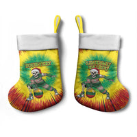 Personalized Lithuania Christmas Tie Dye Christmas Stocking Skeleton Basketball Slam Dunk Santa Hat - Wonder Print Shop