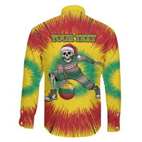 Personalized Lithuania Christmas Tie Dye Family Matching Puletasi and Hawaiian Shirt Skeleton Basketball Slam Dunk Santa Hat LT19