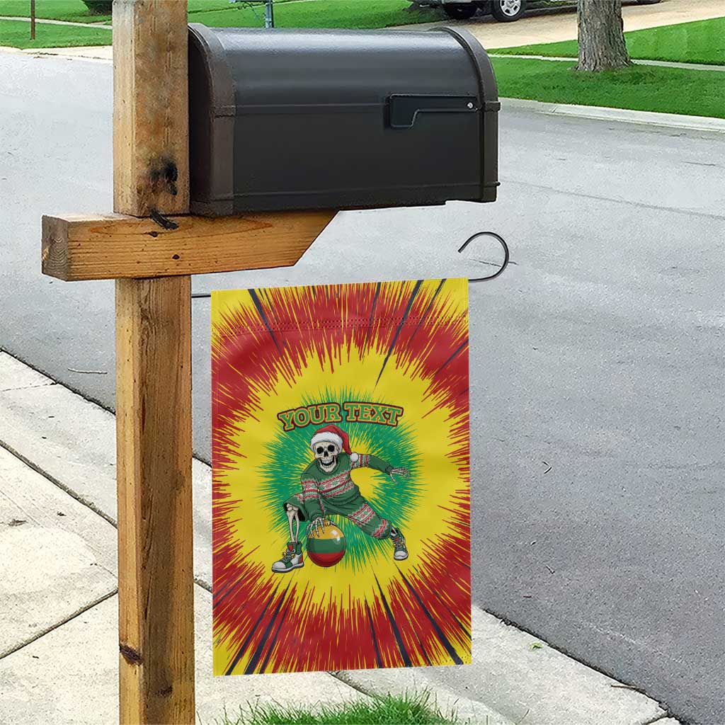 Lithuania Christmas Tie Dye Garden Flag Skeleton Basketball Slam Dunk Santa Hat - Wonder Print Shop