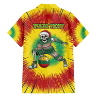 Personalized Lithuania Christmas Tie Dye Hawaiian Shirt Skeleton Basketball Slam Dunk Santa Hat LT19