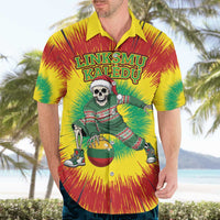 Personalized Lithuania Christmas Tie Dye Hawaiian Shirt Skeleton Basketball Slam Dunk Santa Hat LT19