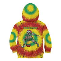 Personalized Lithuania Christmas Tie Dye Kid Hoodie Skeleton Basketball Slam Dunk Santa Hat LT19