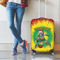 Lithuania Christmas Tie Dye Luggage Cover Skeleton Basketball Slam Dunk Santa Hat - Wonder Print Shop