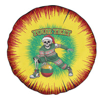 Lithuania Christmas Tie Dye Spare Tire Cover Skeleton Basketball Slam Dunk Santa Hat - Wonder Print Shop
