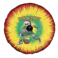 Lithuania Christmas Tie Dye Spare Tire Cover Skeleton Basketball Slam Dunk Santa Hat - Wonder Print Shop