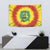 Lithuania Christmas Tie Dye Tapestry Skeleton Basketball Slam Dunk Santa Hat - Wonder Print Shop