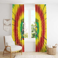 Lithuania Christmas Tie Dye Window Curtain Skeleton Basketball Slam Dunk Santa Hat - Wonder Print Shop