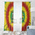 Lithuania Christmas Tie Dye Window Curtain Skeleton Basketball Slam Dunk Santa Hat - Wonder Print Shop