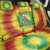 Lithuania Christmas Tie Dye Back Car Seat Cover Skeleton Basketball Slam Dunk - Wonder Print Shop