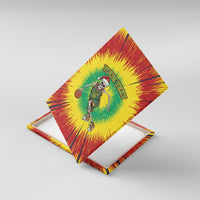 Lithuania Christmas Tie Dye Canvas Wall Art Skeleton Basketball Slam Dunk - Wonder Print Shop