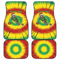 Lithuania Christmas Tie Dye Car Mats Skeleton Basketball Slam Dunk - Wonder Print Shop