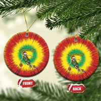 Lithuania Christmas Tie Dye Ceramic Ornament Skeleton Basketball Slam Dunk - Wonder Print Shop