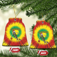 Lithuania Christmas Tie Dye Ceramic Ornament Skeleton Basketball Slam Dunk - Wonder Print Shop