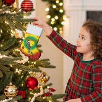 Personalized Lithuania Christmas Tie Dye Christmas Stocking Skeleton Basketball Slam Dunk - Wonder Print Shop