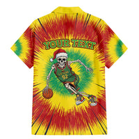 Personalized Lithuania Christmas Tie Dye Family Matching Mermaid Dress and Hawaiian Shirt Skeleton Basketball Slam Dunk LT19