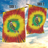 Lithuania Christmas Tie Dye Garden Flag Skeleton Basketball Slam Dunk - Wonder Print Shop