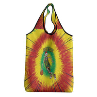 Lithuania Christmas Tie Dye Grocery Bag Skeleton Basketball Slam Dunk - Wonder Print Shop