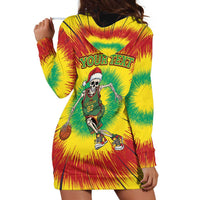 Personalized Lithuania Christmas Tie Dye Hoodie Dress Skeleton Basketball Slam Dunk LT19