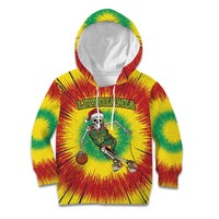 Personalized Lithuania Christmas Tie Dye Kid Hoodie Skeleton Basketball Slam Dunk LT19