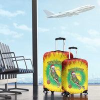 Lithuania Christmas Tie Dye Luggage Cover Skeleton Basketball Slam Dunk - Wonder Print Shop