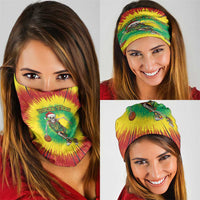 Lithuania Christmas Tie Dye Neck Gaiter Skeleton Basketball Slam Dunk - Wonder Print Shop
