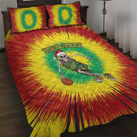 Lithuania Christmas Tie Dye Quilt Bed Set Skeleton Basketball Slam Dunk - Wonder Print Shop