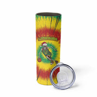 Lithuania Christmas Tie Dye Skinny Tumbler Skeleton Basketball Slam Dunk - Wonder Print Shop