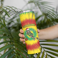 Lithuania Christmas Tie Dye Skinny Tumbler Skeleton Basketball Slam Dunk - Wonder Print Shop