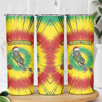 Lithuania Christmas Tie Dye Skinny Tumbler Skeleton Basketball Slam Dunk - Wonder Print Shop