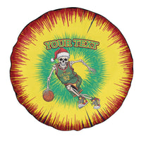 Lithuania Christmas Tie Dye Spare Tire Cover Skeleton Basketball Slam Dunk - Wonder Print Shop