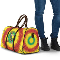 Lithuania Christmas Tie Dye Travel Bag Skeleton Basketball Slam Dunk - Wonder Print Shop
