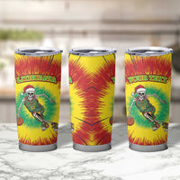 Lithuania Christmas Tie Dye Tumbler Cup Skeleton Basketball Slam Dunk - Wonder Print Shop