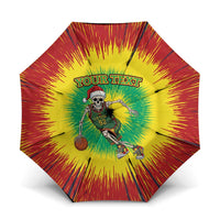 Lithuania Christmas Tie Dye Umbrella Skeleton Basketball Slam Dunk - Wonder Print Shop