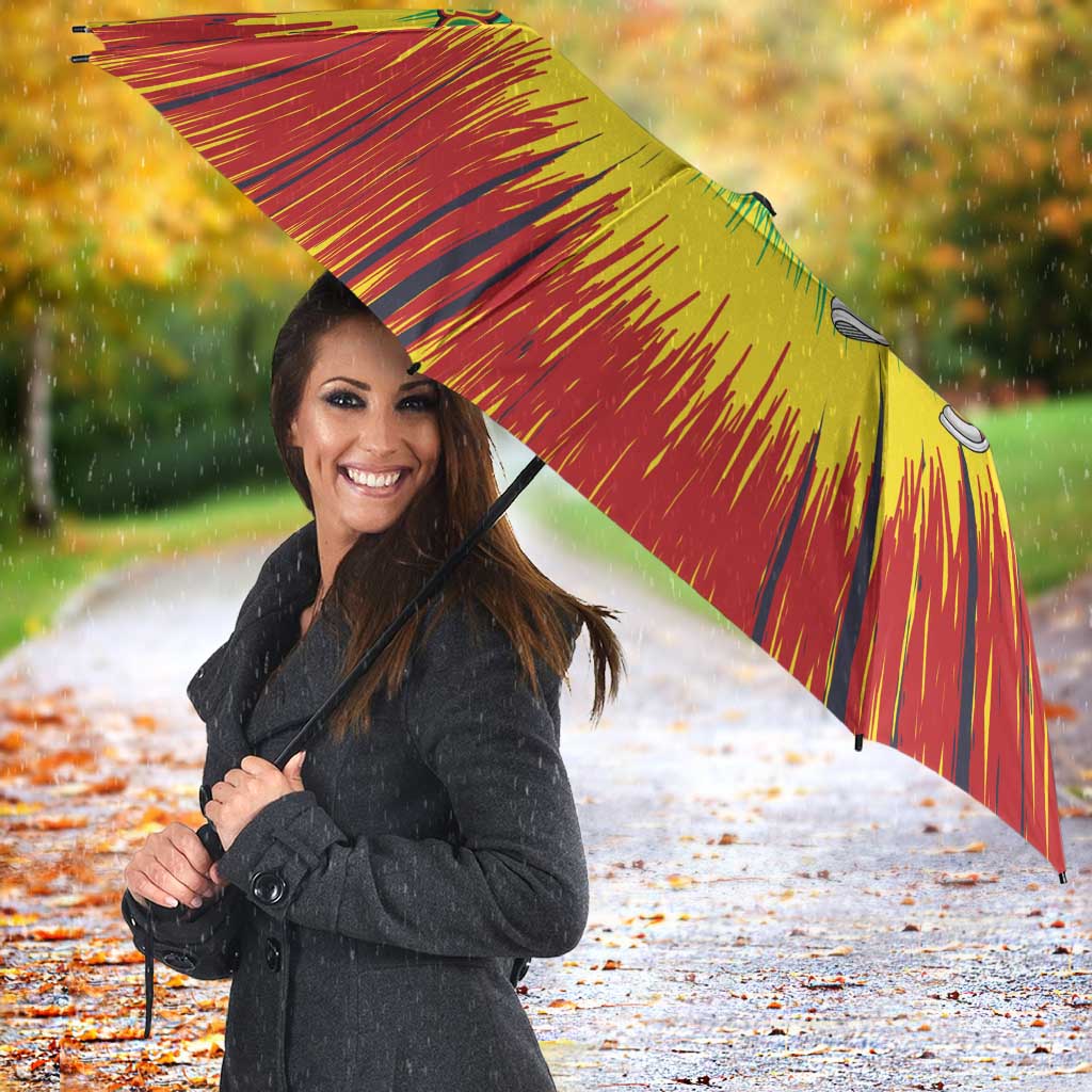 Lithuania Christmas Tie Dye Umbrella Skeleton Basketball Slam Dunk - Wonder Print Shop