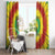 Lithuania Christmas Tie Dye Window Curtain Skeleton Basketball Slam Dunk - Wonder Print Shop