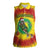 Personalized Lithuania Christmas Tie Dye Women Sleeveless Polo Shirt Skeleton Basketball Slam Dunk LT19