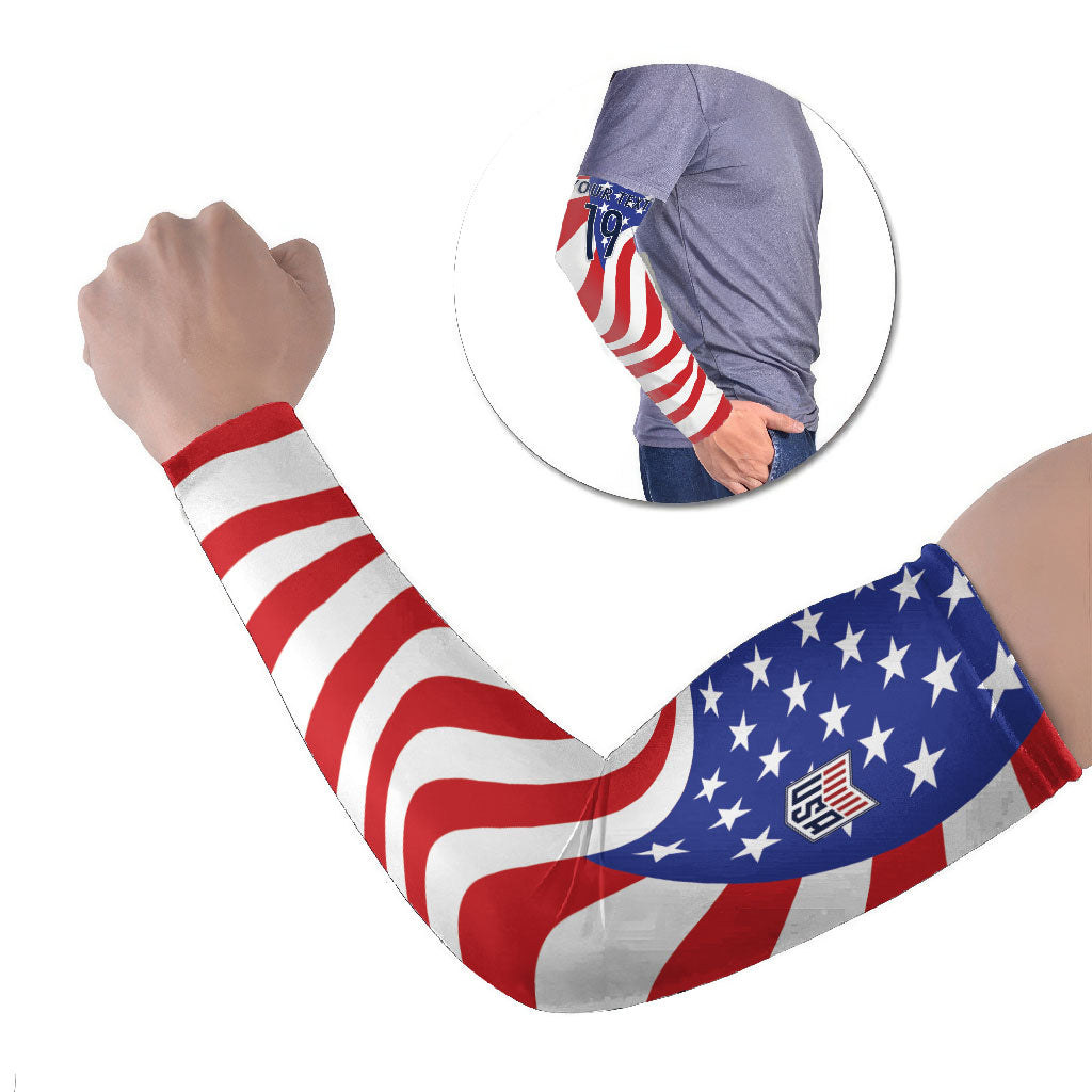 Custom United States Soccer Arm Sleeves USA Stars and Stripes Style