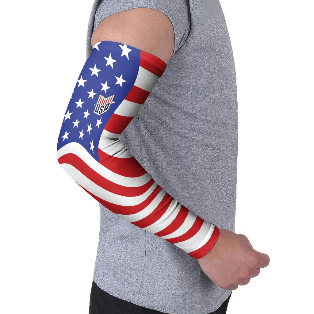 Custom United States Soccer Arm Sleeves USA Stars and Stripes Style