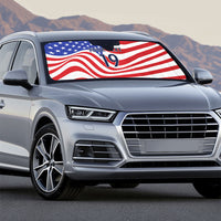 Custom United States Soccer Auto Sun Shade USA Stars and Stripes Style