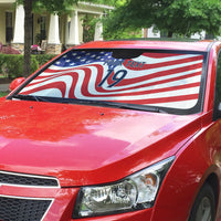 Custom United States Soccer Auto Sun Shade USA Stars and Stripes Style
