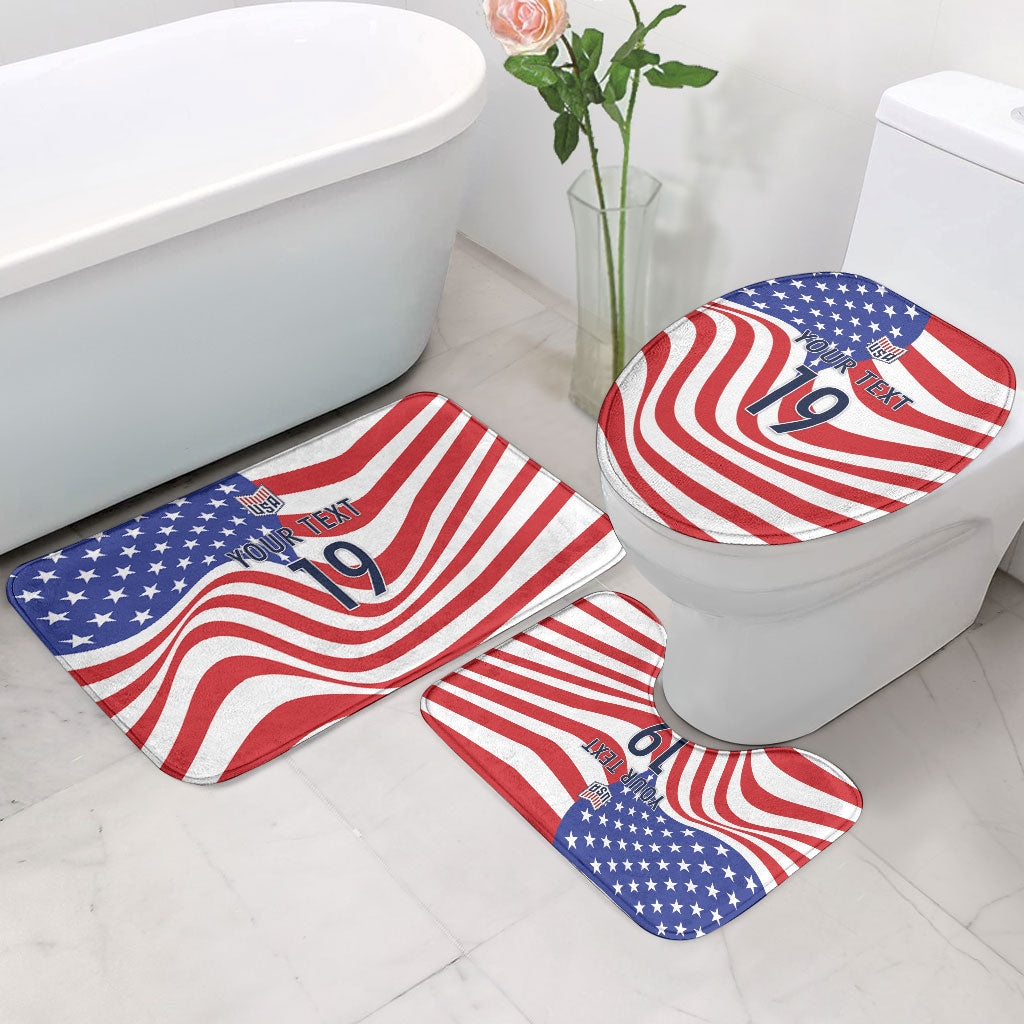 Custom United States Soccer Bathroom Set USA Stars and Stripes Style