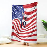 Custom United States Soccer Blanket USA Stars and Stripes Style
