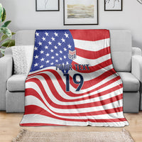 Custom United States Soccer Blanket USA Stars and Stripes Style